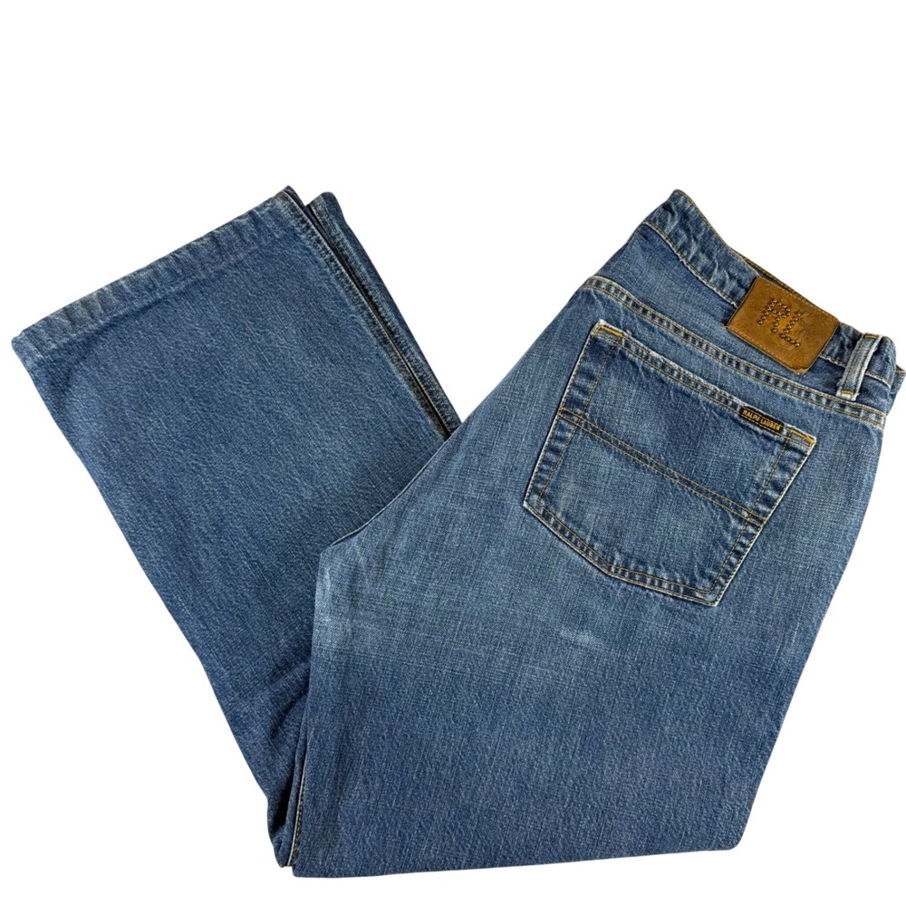 Polo Ralph Lauren Morrison Jeans Mens 38x32 Blue Medium Wash Straight Leg Denim